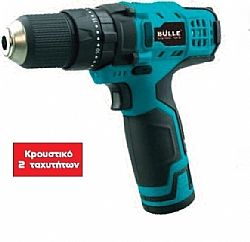 ΚΡΟΥΣΤΙΚΟ ΔΡΑΠΑΝΟΚΑΤΣΑΒΙΔΟ ΛΙΘΙΟΥ 2 ΤΑΧΥΤΗΤΩΝ 10,8V 2Χ1,5Ah PLCDL-M13JST BULLE ΚΡΟΥΣΤΙΚΟ ΔΡΑΠΑΝΟΚΑΤΣΑΒΙΔΟ ΛΙΘΙΟΥ 2 ΤΑΧΥΤΗΤΩΝ 10,8V 2Χ1,5Ah PLCDL-M13JST BULLE