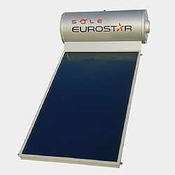 EUROSTAR 150 Lt ΓΚΡΙ ΤΡΙΠΛΗΣ ΕΝΕΡΓΕΙΑΣ ΜΕ 1 ΕΠΙΛΕΚΤΙΚΟ ΣΥΛΛΕΚΤΗ 2,5m²