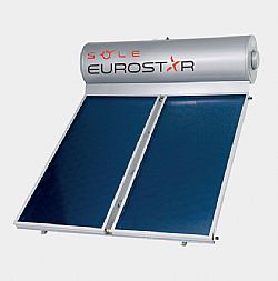 EUROSTAR 200Lt ΙΝΟΧ ΤΡΙΠΛΗΣ ΕΝΕΡΓΕΙΑΣ - 2 ΕΠΙΛΕΚΤΙΚΟΥΣ ΣΥΛΛΕΚΤΕΣ 4m²