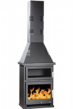 ΤΖΑΚΙ ΣΟΜΠΑ ΞΥΛΟΥ ΜΕ ΦΟΥΡΝΟ ΑΠΟ ΧΑΛΥΒΑ 15,5 kw - MONEMVASIA SYRIOS