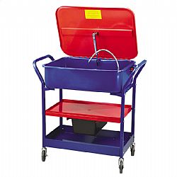 ΠΛΥΝΤΗΡΙΟ ΕΞΑΡΤΗΜΑΤΩΝ 90LT ΤΡΟΧΗΛΑΤΟ ΜΕ 2 ΡΑΦΙΑ - EXPRESS