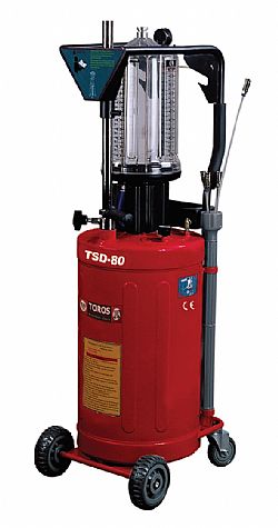 ΣΥΛΛΕΚΤΗΣ & ΑΝΑΡΡΟΦΗΤΗΡΑΣ ΛΑΔΙΟΥ ME ΓΥΑΛΑ & ΕΛΑΙΟΛΕΚΑΝΗ 80LT - TOROS