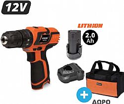 ΔΡΑΠΑΝΟΚΑΤΣΑΒΙΔΟ ΚΡΟΥΣΤΙΚΟ ΜΙΝΙ ΣΕΤ 12V 1x2.0Ah U71012-12S Solo KRAUSMANN