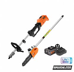 ΠΟΛΥΜΗΧΑΝΗΜΑ ΔΙΑΙΡΟΥΜΕΝΟ BL ΜΠΑΤΑΡΙΑΣ 20V 1×5.0Ah + ΚΟΝΤΑΡΟΠΡΙΟΝΟ 7000min-1 US503-15B KRAUSMANN