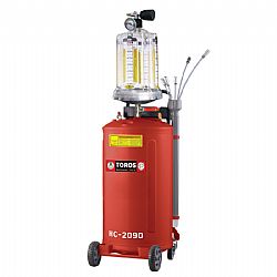 ΑΝΑΡΡΟΦΗΤΗΡΑΣ ΛΑΔΙΟΥ 65Lt 6-8 bar ΜΕ ΓΥΑΛΑ TOROS 40675