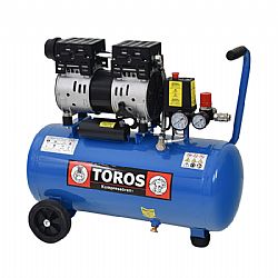 ΑΕΡΟΣΥΜΠΙΕΣΤΗΣ OILFREE ΧΑΜΗΛΟΥ ΘΟΡΥΒΟΥ (SILENT) 24Lt 1,0Hp 120Lt./min TOROS 602087