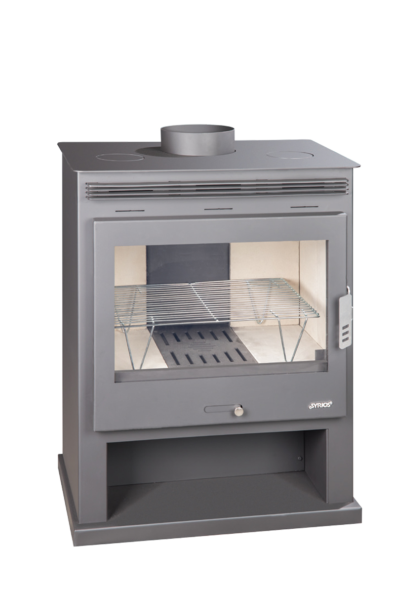 ΣΟΜΠΑ ΞΥΛΟΥ ΑΠΟ ΧΑΛΥΒΑ ΜΕ ΒΑΣΗ & 3 ΤΖΑΜΙΑ 15kw ΑΕΡΟΘΕΡΜΗ - IERAPETRA PANORAMIC SYRIOS