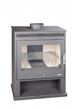 ΣΟΜΠΑ ΞΥΛΟΥ ΑΠΟ ΧΑΛΥΒΑ ΜΕ ΒΑΣΗ & 3 ΤΖΑΜΙΑ 15kw ΑΕΡΟΘΕΡΜΗ - IERAPETRA PANORAMIC SYRIOS