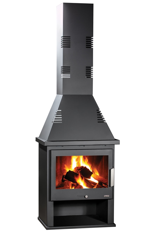 ΣΟΜΠΑ-TZAKI ΞΥΛΟΥ ΑΠΟ ΧΑΛΥΒΑ ΑΕΡΟΘΕΡΜΗ ΜΕ ΒΑΣΗ ΚΩΝΟ ΚΑΜΙΝΑΔΑ ΚΑΙ 3 ΤΖΑΜΙΑ 16,5kw - FESTOS A/C PANORAMIC SYRIOS