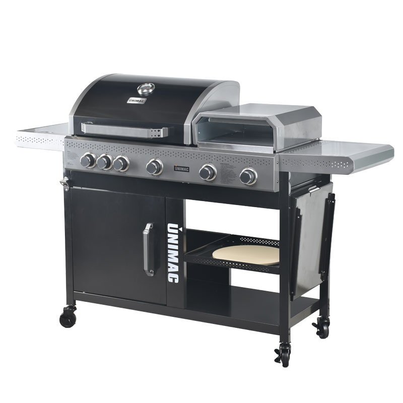 ΨΗΣΤΑΡΙΑ ΥΓΡΑΕΡΙΟΥ (3 ΣΕ 1) BBQ+PIZZA OVEN+PLANCHA UNIMAC 661333