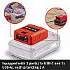 ΑΝΤΑΠΤΟΡΑΣ USB ΜΠΑΤΑΡΙΑΣ - POWERBANK TC-CP 18 Li USB A/C-Solo EINHELL 4514148
