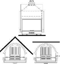 ΤΖΑΚΙ ΞΥΛΟΥ ΚΑΛΟΡΙΦΕΡ ACQUATONDO PLUS 29 27KW EDILKAMIN